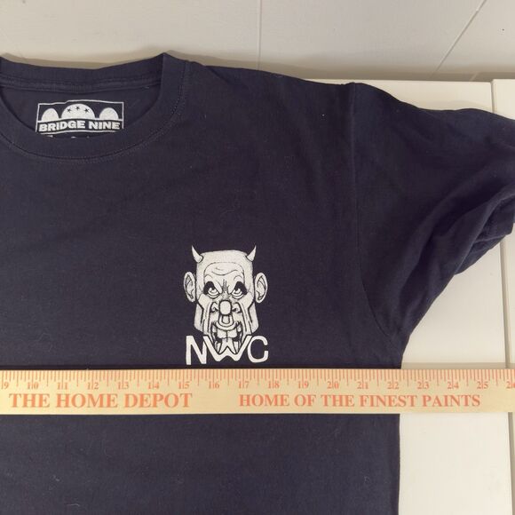 No Warning NWC Punk Band Bridge Nine Records Double Sided Graphic T Shirt L NWOT - Picture 6 of 10